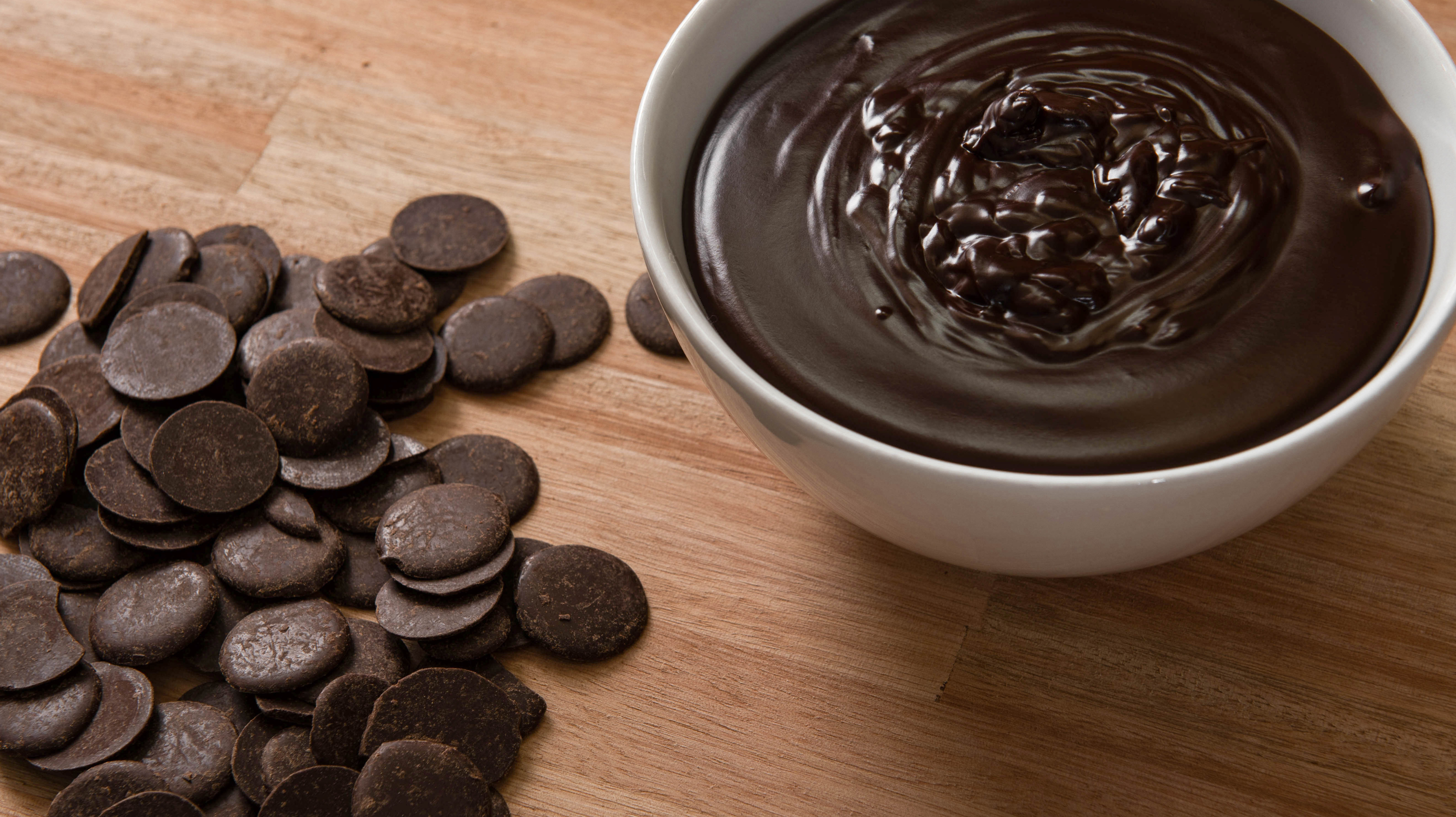 Ganache de chocolate semiamargo