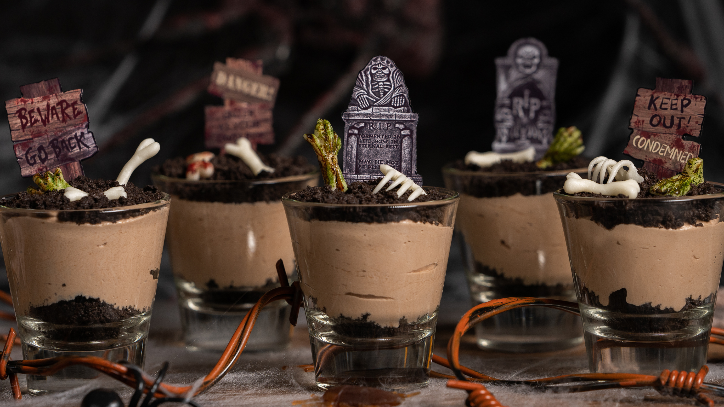 Postres en shots de Ultratumba | Halloween