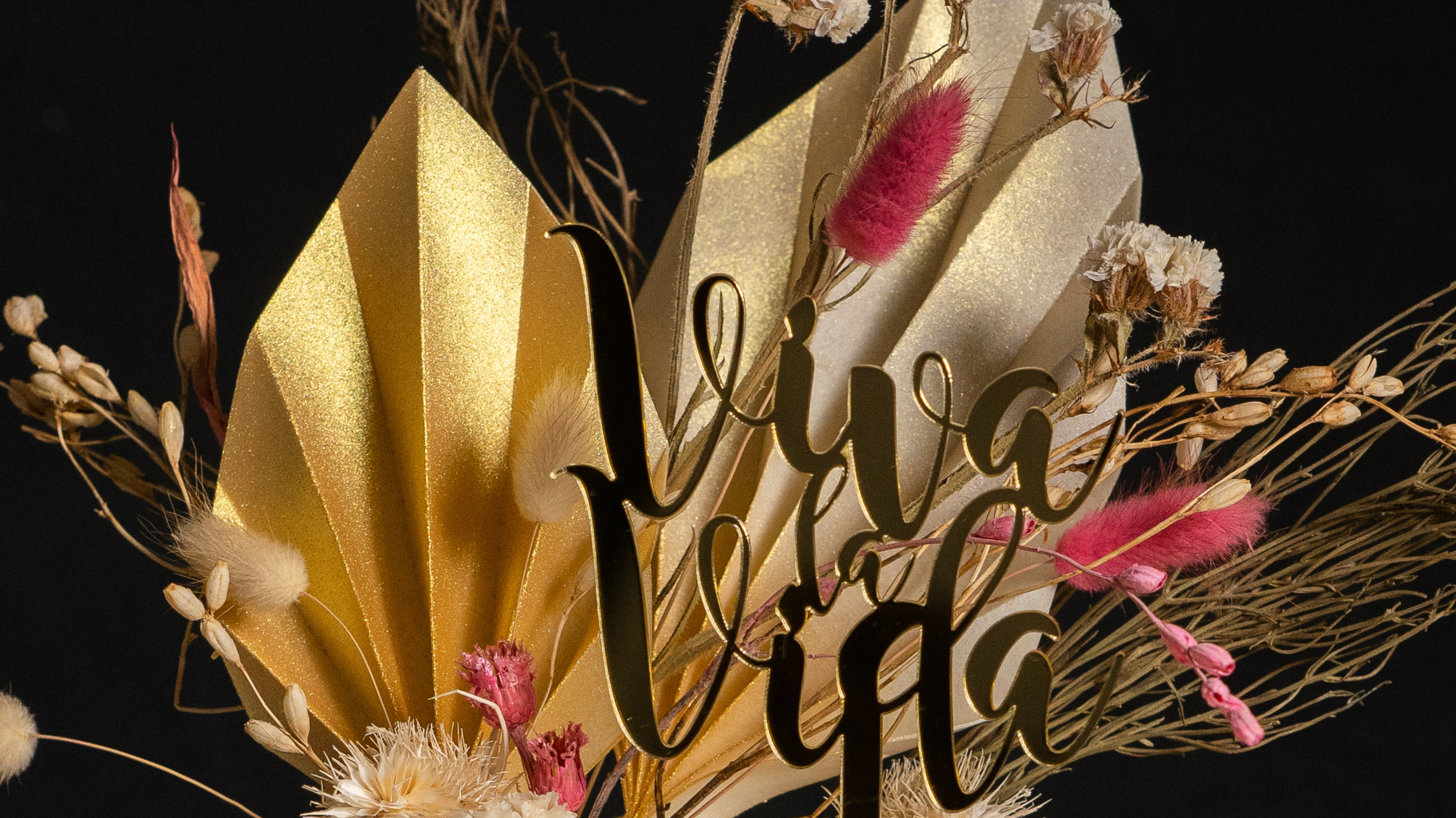 Hojas de palma en papel de arroz