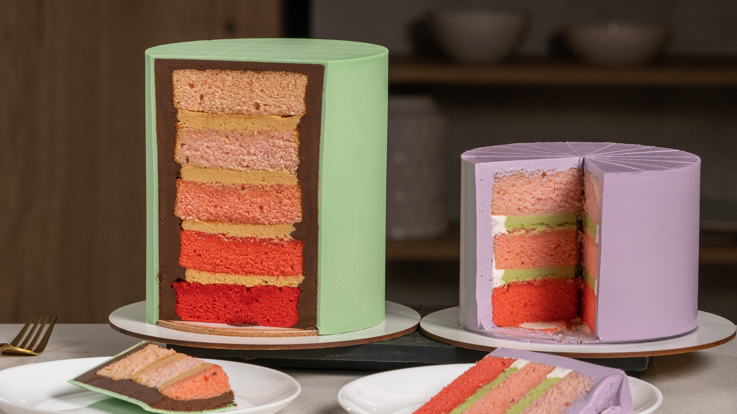 como cortar pasteles altos y de un piso