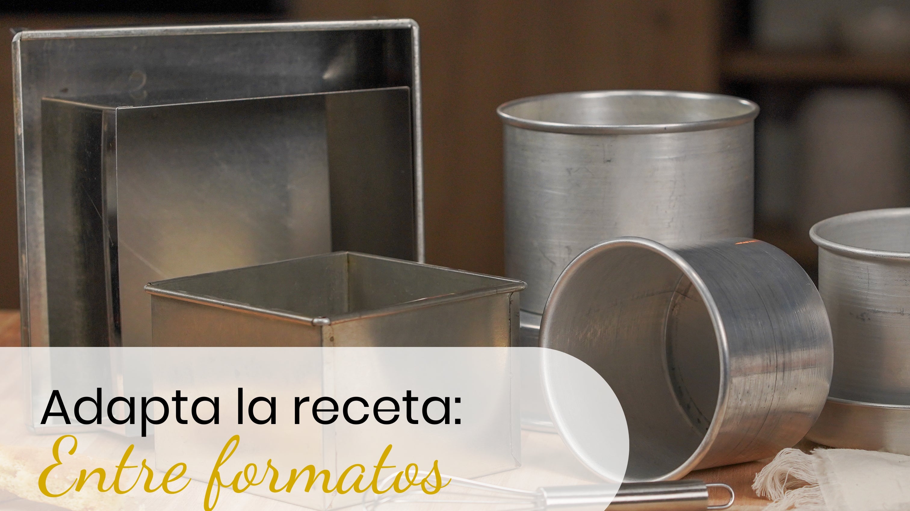 Cómo adaptar recetas entre distintos formatos: De molde redondo a cuadrado y viceversa