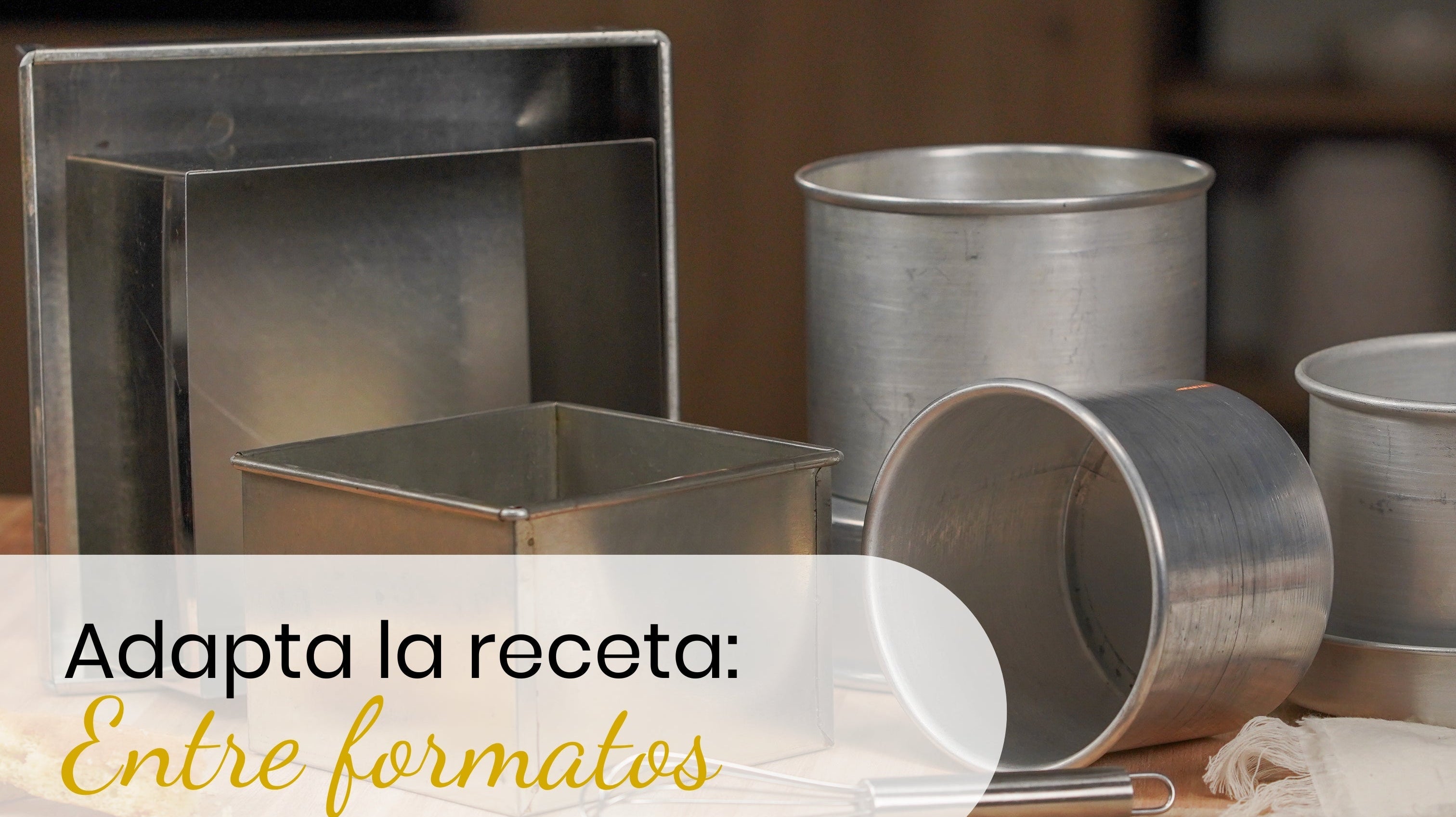 Cómo adaptar recetas entre distintos formatos: De molde redondo a cuadrado y viceversa