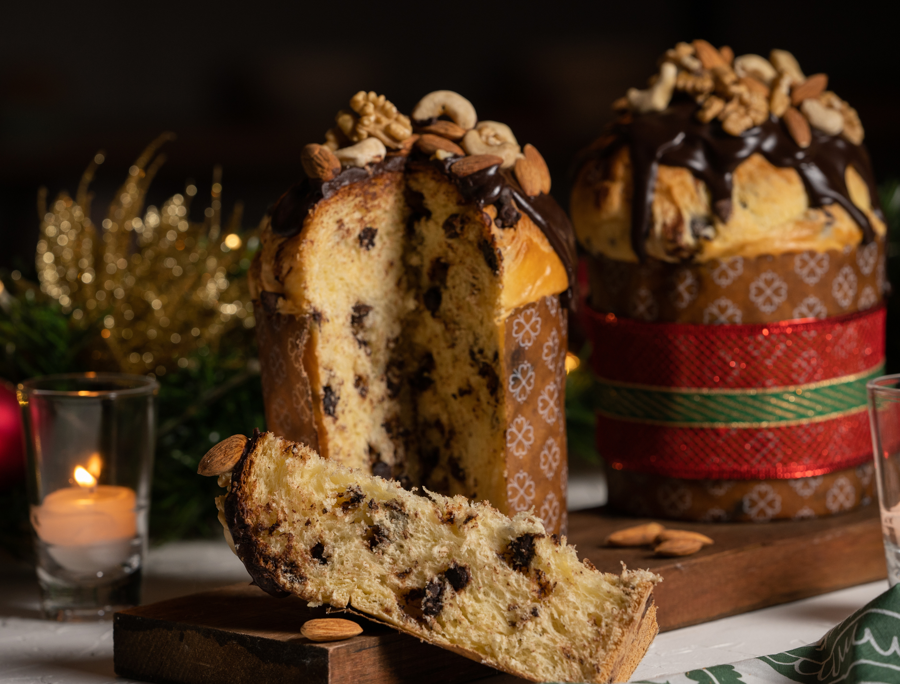 Panettone con chips de chocolate | Receta Navideña