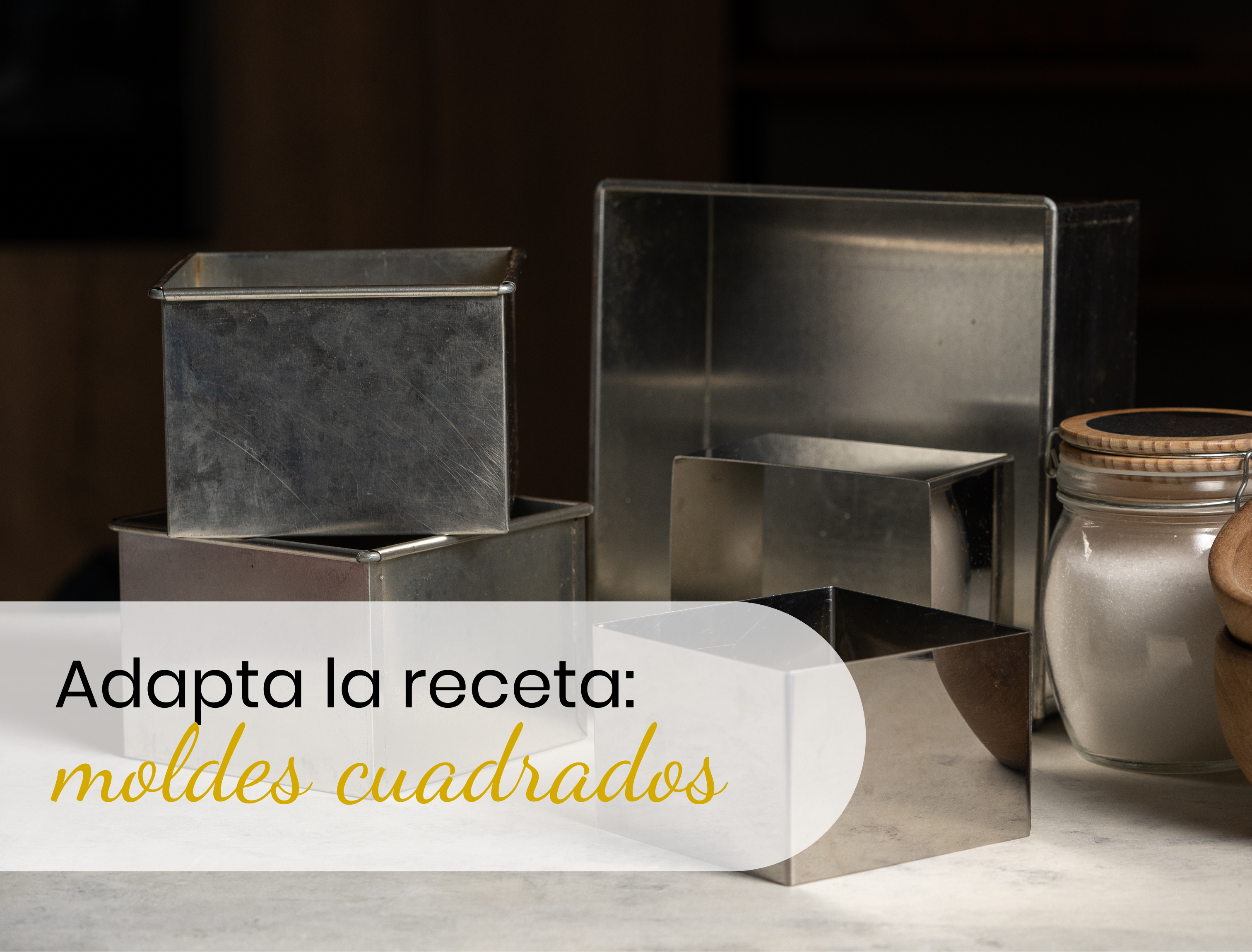 Cómo adaptar recetas entre moldes cuadrados