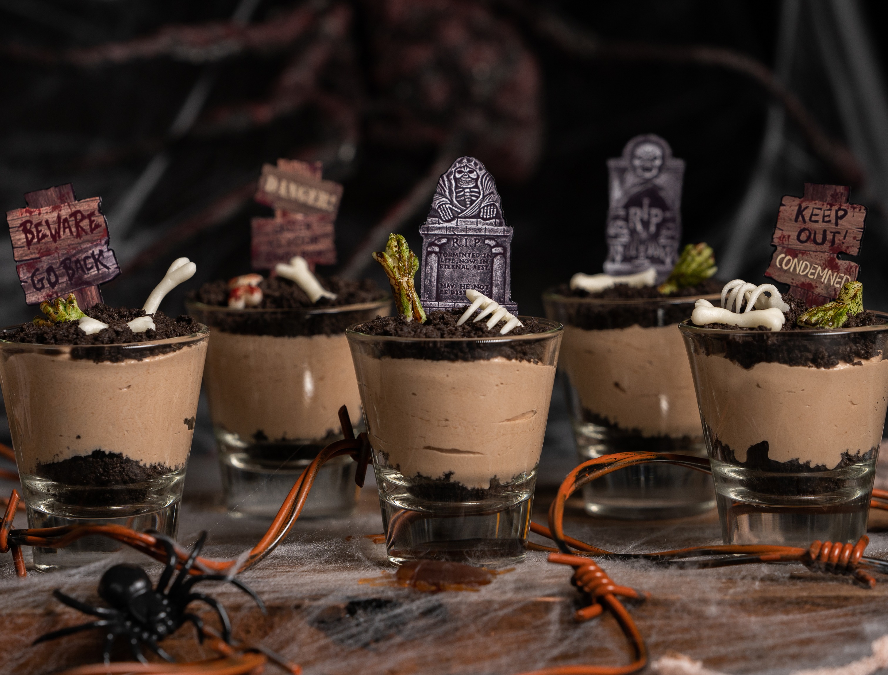 Postres en shots de Ultratumba | Halloween