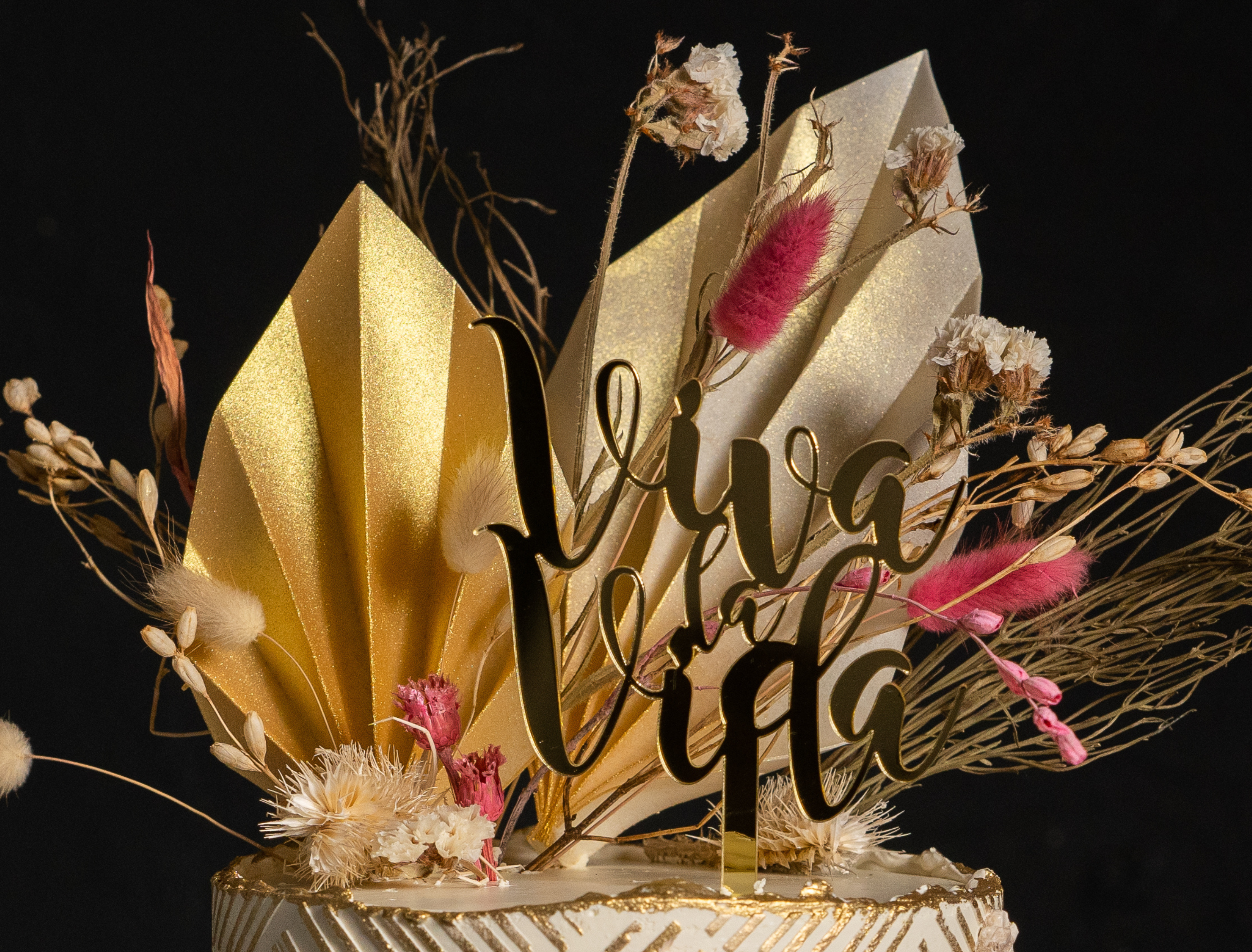 Hojas de palma en papel de arroz