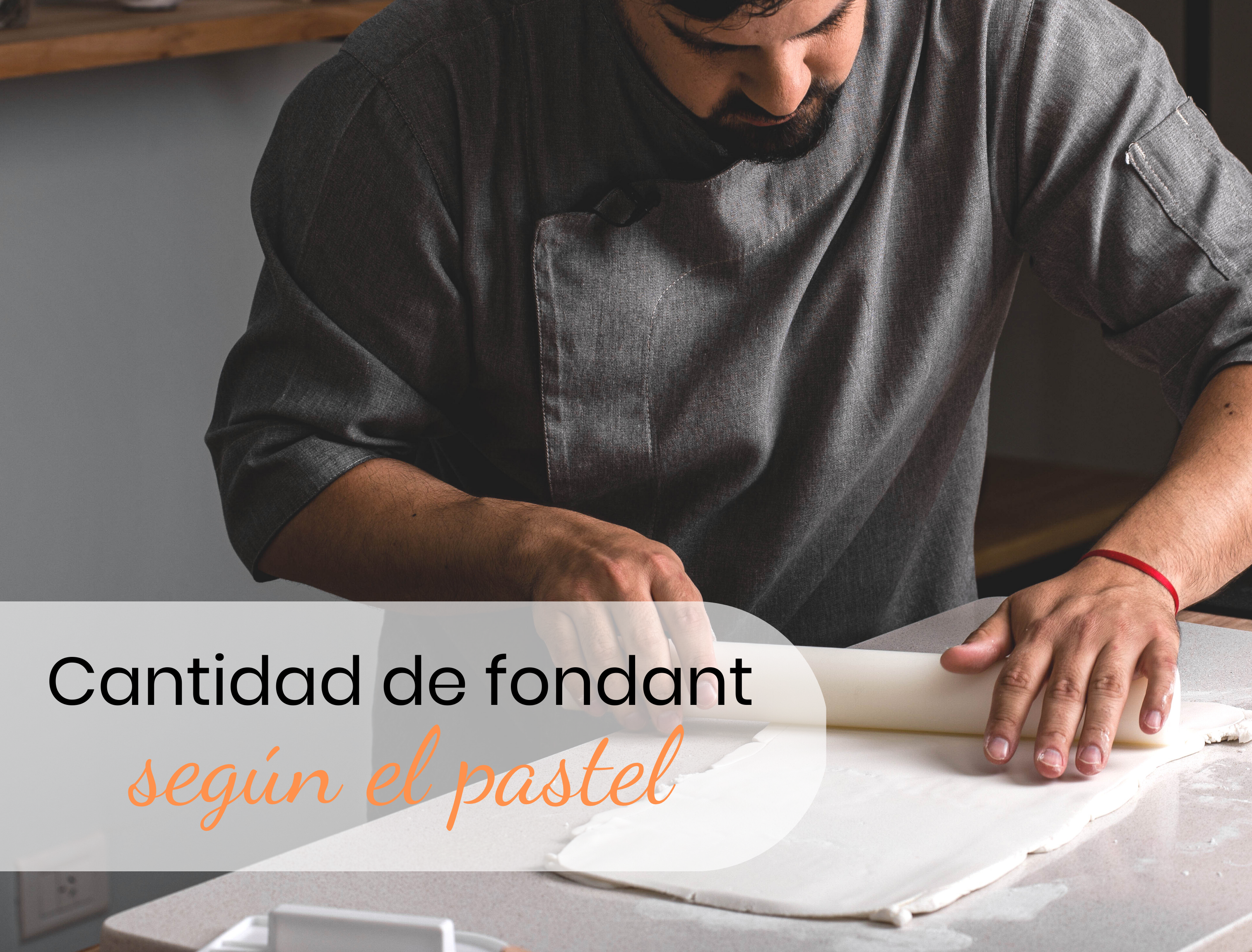 ¿Cuánto fondant necesito para cubrir un pastel?