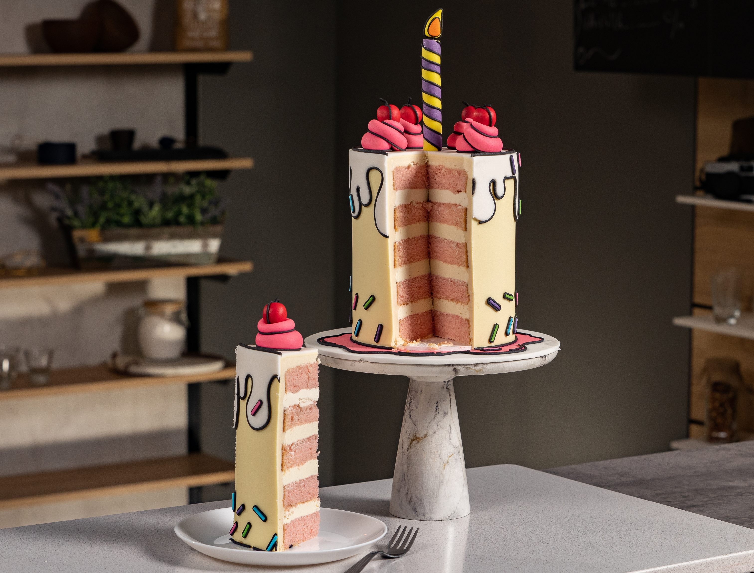 Cartoon Cake chef Leonardo Espinoza