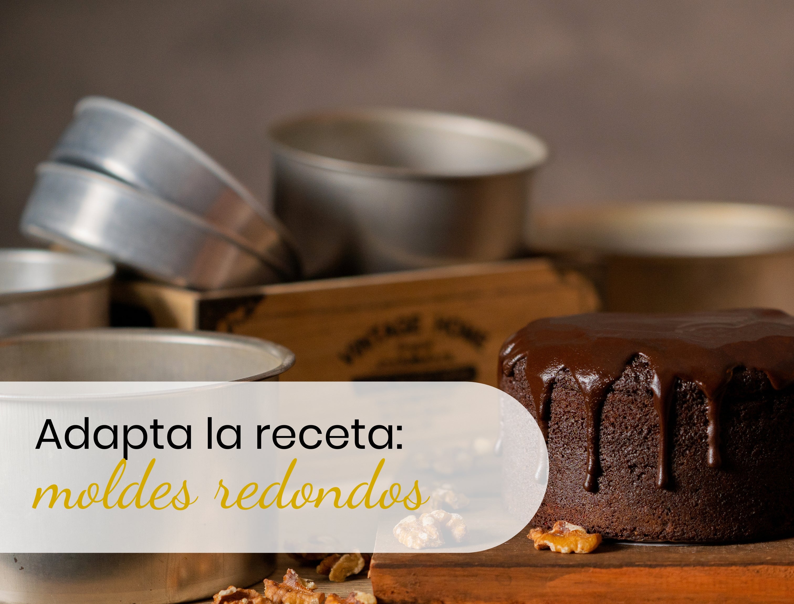 Cómo adaptar recetas entre moldes redondos